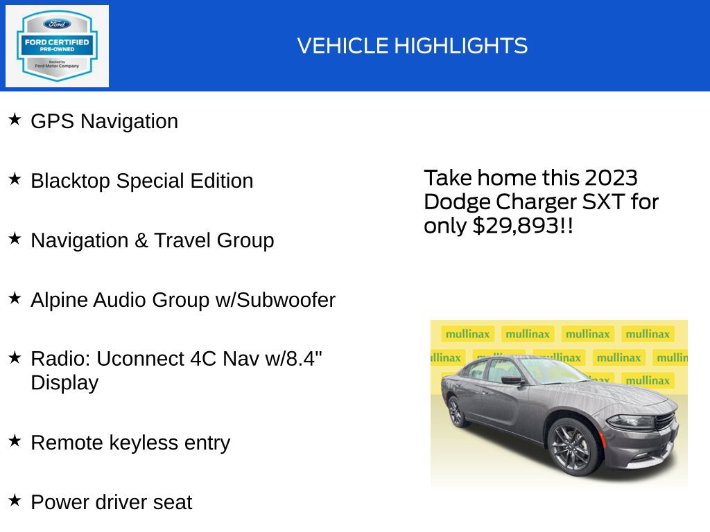 Used 2023 Dodge Charger SXT w/ Blacktop Special Edition AWD/4WD image 18