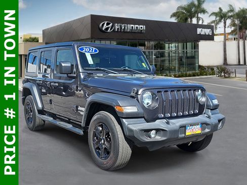 Used 2021 Jeep Wrangler Unlimited Sport image 1