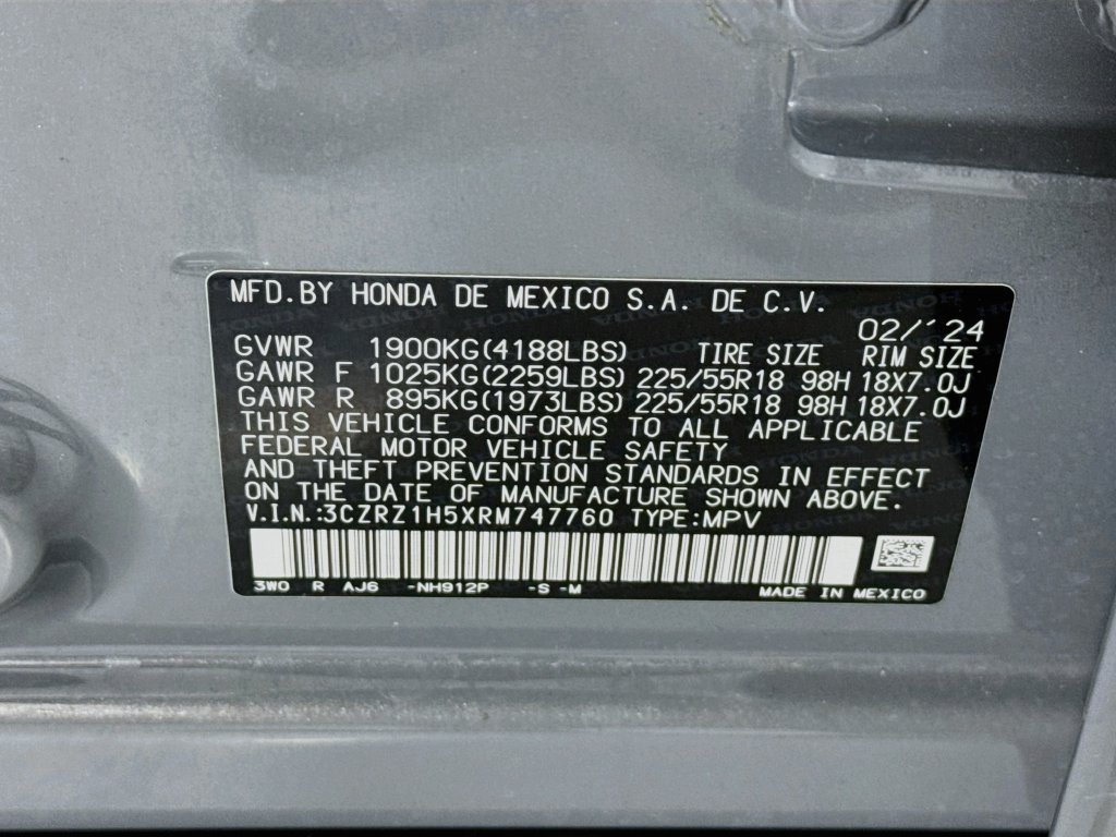 Certified 2024 Honda HR-V Sport image 35