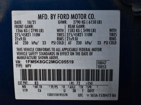 Used 2021 Ford Explorer ST w/ Equipment Group 401A image 2