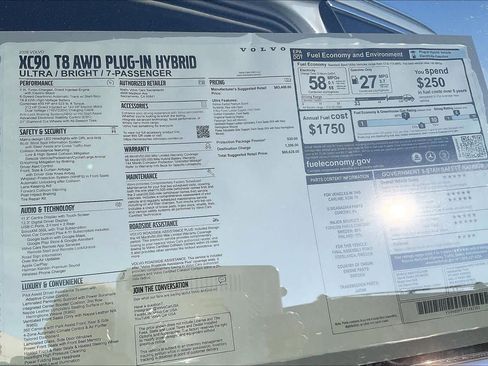 New 2026 Volvo XC90 T8 Ultra w/ Protection Package Premier image 36