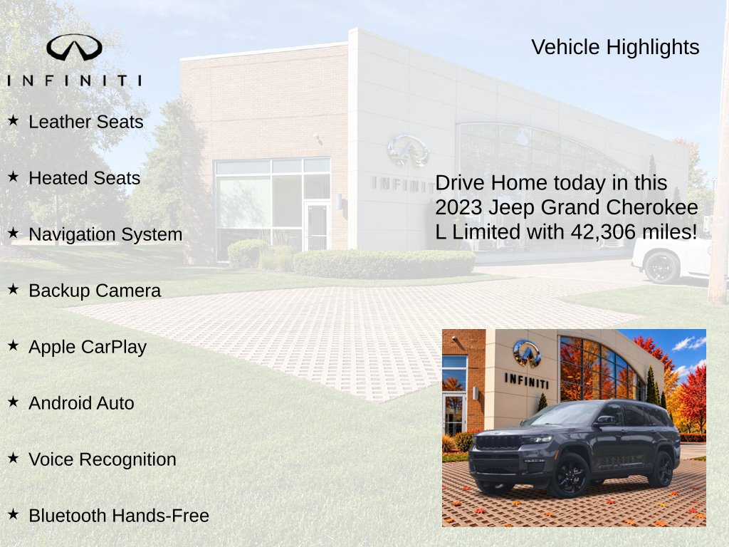 Used 2023 Jeep Grand Cherokee L Limited w/ Black Appearance Package AWD/4WD image 8
