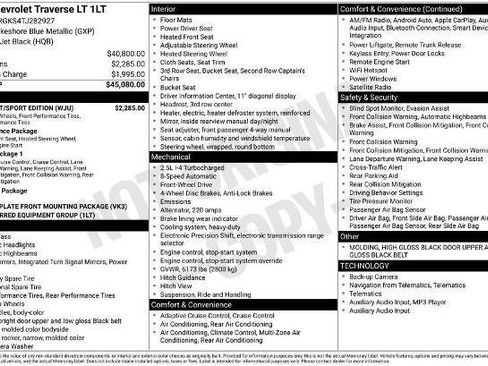 New 2026 Chevrolet Traverse LT w/ Midnight/Sport Edition image 6
