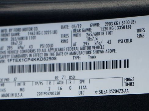 Used 2019 Ford F150 XLT w/ Equipment Group 301A Mid image 51