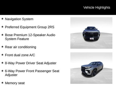Certified 2025 Chevrolet Traverse RS AWD/4WD image 13