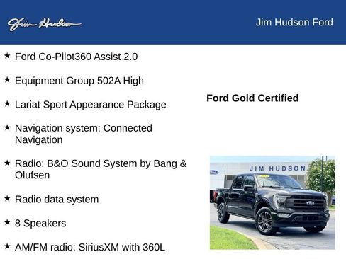 Certified 2023 Ford F150 Lariat w/ Equipment Group 502A High AWD/4WD image 12