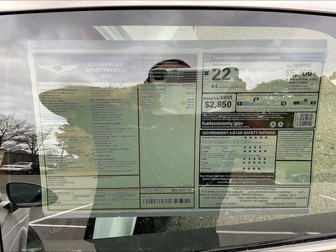New 2026 Genesis GV70 2.5T Sport Prestige AWD/4WD image 13