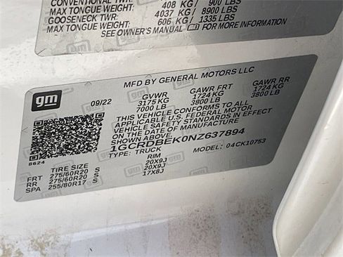 Used 2022 Chevrolet Silverado 1500 Custom w/ LPO, Dark Essentials Package image 29