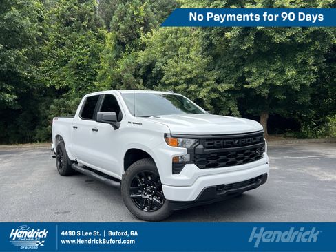 Used 2026 Chevrolet Silverado 1500 Custom w/ Turbomax Blackout Package AWD/4WD image 1