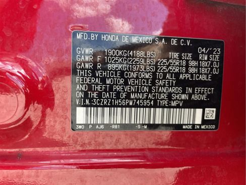 Certified 2023 Honda HR-V Sport image 14