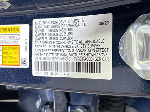 Used 2023 Honda Accord EX image 30