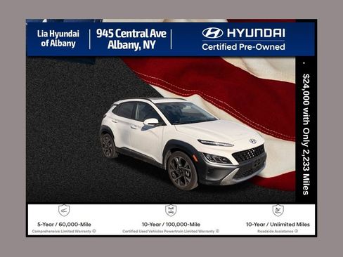 Certified 2023 Hyundai Kona Limited w/ Cargo Package AWD/4WD image 1