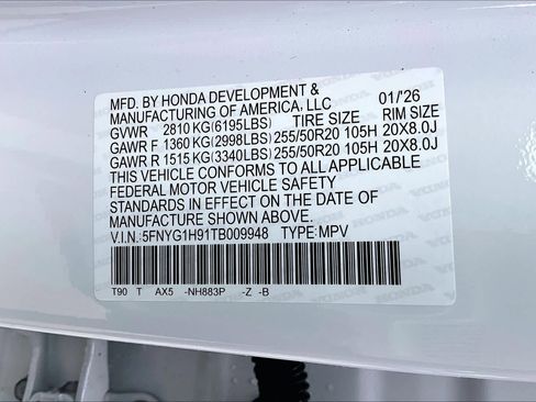 New 2026 Honda Pilot Black Edition image 21