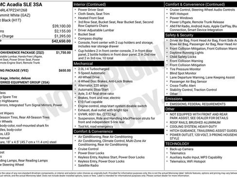 Used 2023 GMC Acadia SLE w/ Driver Convenience Package image 31