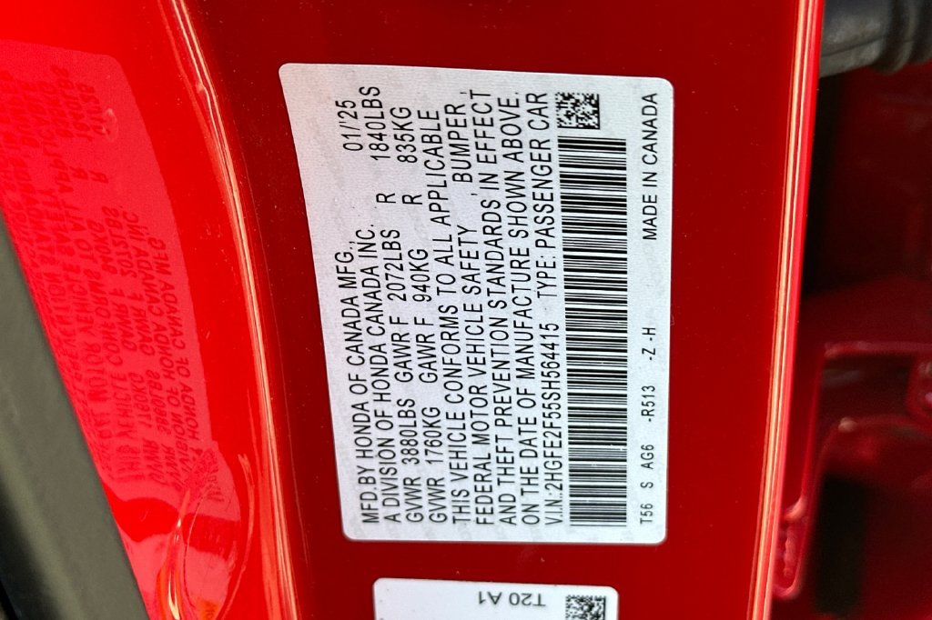 Certified 2025 Honda Civic Sport image 33