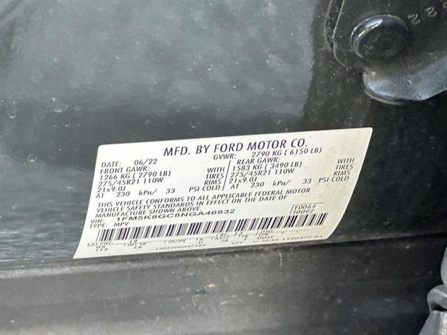 Used 2022 Ford Explorer ST w/ Equipment Group 401A AWD/4WD image 21