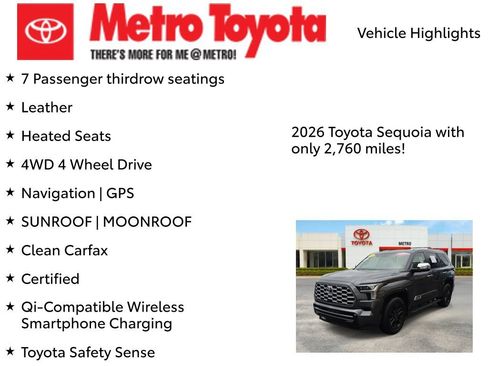 Certified 2026 Toyota Sequoia 1794 Edition w/ TRD Off-Road Package AWD/4WD image 9