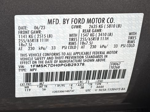 Certified 2023 Ford Explorer XLT w/ Equipment Group 202A image 36