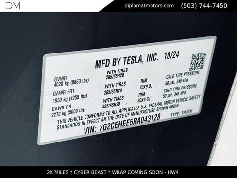 Used 2024 Tesla Cybertruck Cyberbeast AWD/4WD image 46