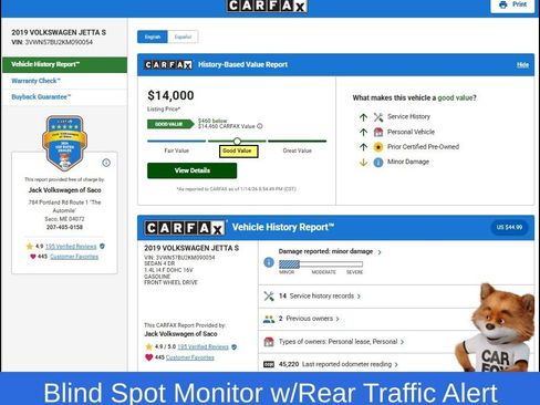 Used 2019 Volkswagen Jetta S w/ Driver Assistance Package image 11