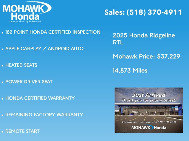 Used 2025 Honda Ridgeline RTL image 3