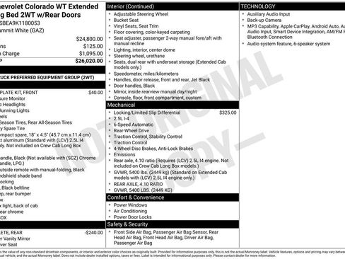 Used 2019 Chevrolet Colorado W/T RWD image 4