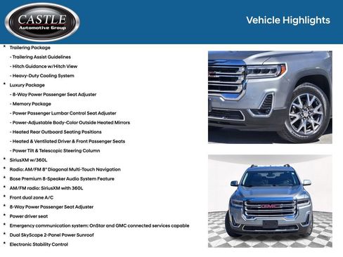 Used 2023 GMC Acadia SLT w/ Preferred Package AWD/4WD image 8