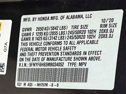 Used 2021 Honda Pilot Touring image 36