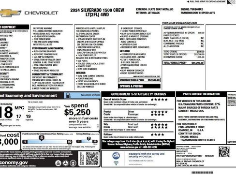 Used 2024 Chevrolet Silverado 1500 LT AWD/4WD image 6
