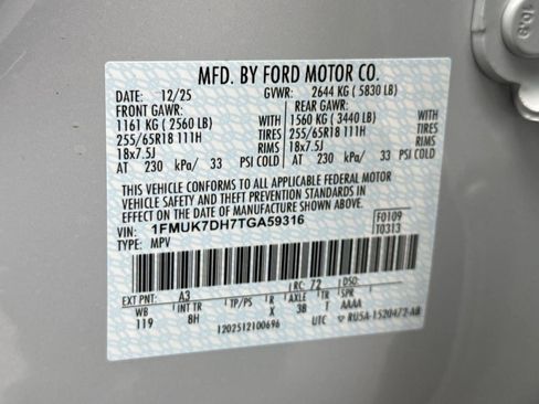 New 2026 Ford Explorer Active RWD image 25