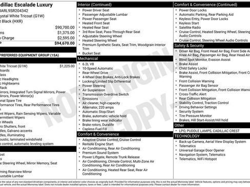 Used 2025 Cadillac Escalade Luxury image 2