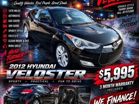 Used 2012 Hyundai Veloster w/ Style Pkg FWD image 1
