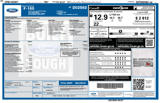 Used 2016 Ford F150 Lariat w/ Equipment Group 501A Mid AWD/4WD image 36