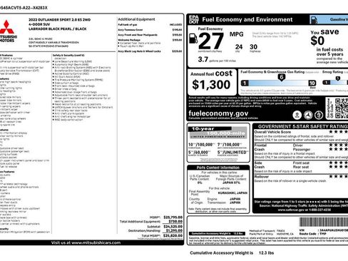 Used 2022 Mitsubishi Outlander Sport ES image 4