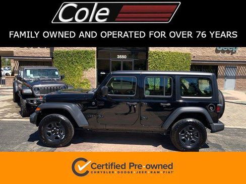 Certified 2024 Jeep Wrangler Unlimited Sport AWD/4WD image 1