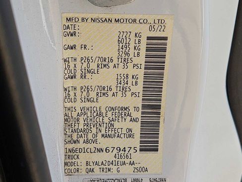 Used 2022 Nissan Frontier S w/ Technology Package image 22