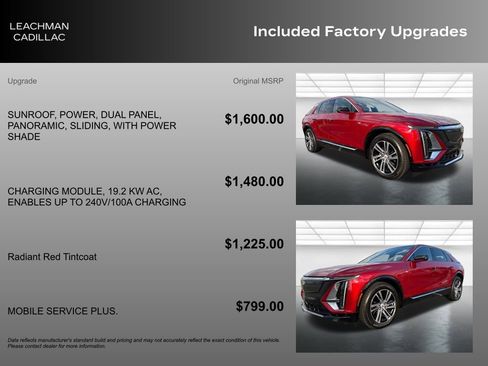 New 2025 Cadillac Lyriq Premium Luxury w/ LPO, Floor Liner Package AWD/4WD image 7