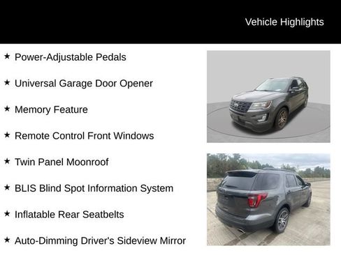 Used 2017 Ford Explorer Sport w/ Equipment Group 401A AWD/4WD image 17