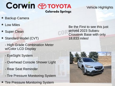 Used 2023 Subaru Crosstrek 2.0i image 4