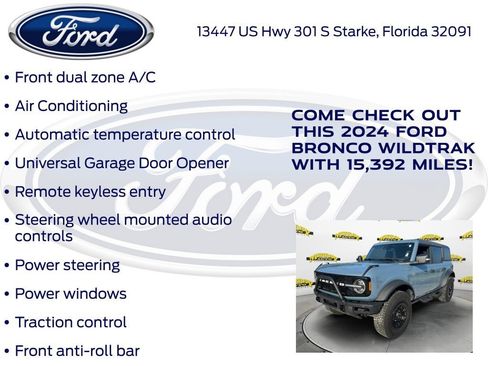 Certified 2024 Ford Bronco Wildtrak AWD/4WD image 32