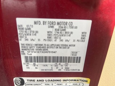 Used 2013 Ford F150 Lariat w/ Luxury Equipment Group image 12