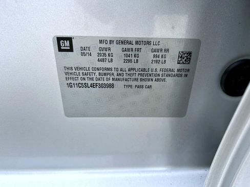 Certified 2014 Chevrolet Malibu LT w/ Power Convenience Package image 25