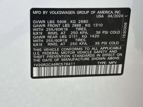 Used 2024 Volkswagen Atlas Peak Edition SEL image 25