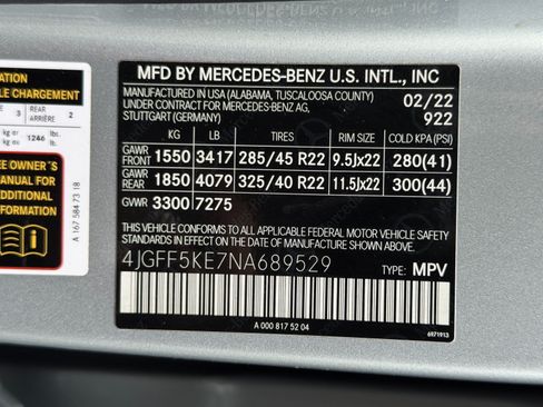 Used 2022 Mercedes-Benz GLS 450 4MATIC w/ AMG Line Exterior image 50