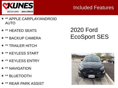 Used 2020 Ford EcoSport SES AWD/4WD image 2