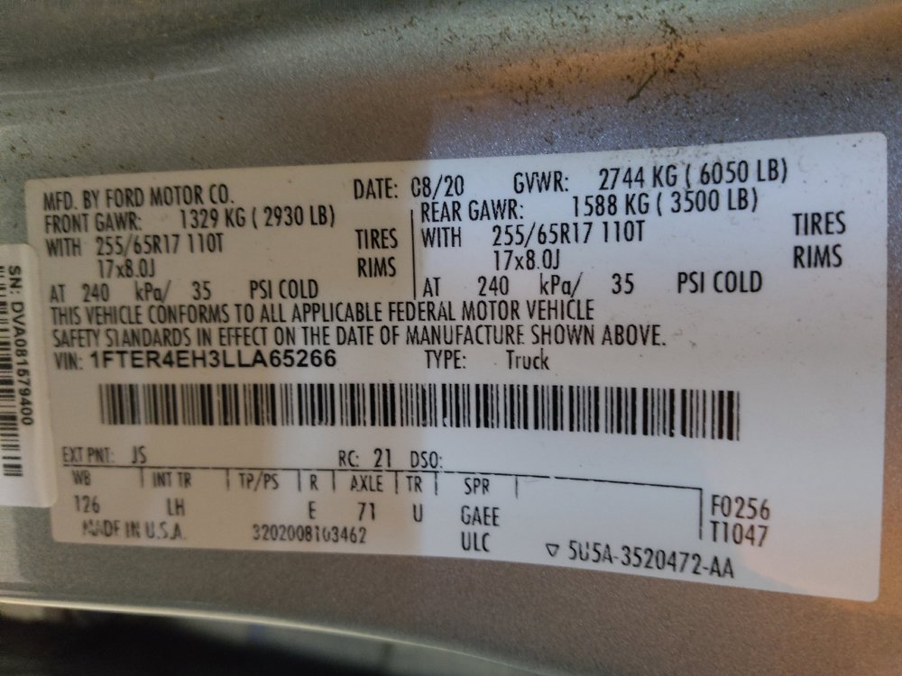 Used 2020 Ford Ranger XL w/ Equipment Group 101A Mid RWD image 33