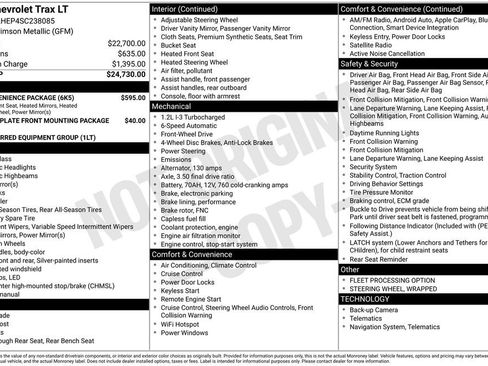 Used 2025 Chevrolet Trax LT w/ LT Convenience Package image 13