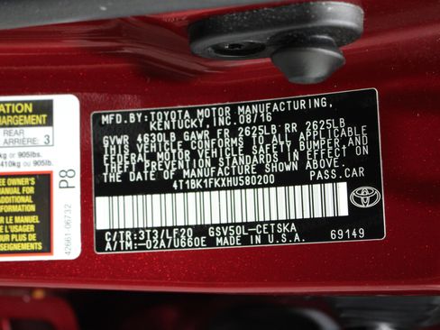 Used 2017 Toyota Camry XSE w/ Advanced Technology Package FWD image 42