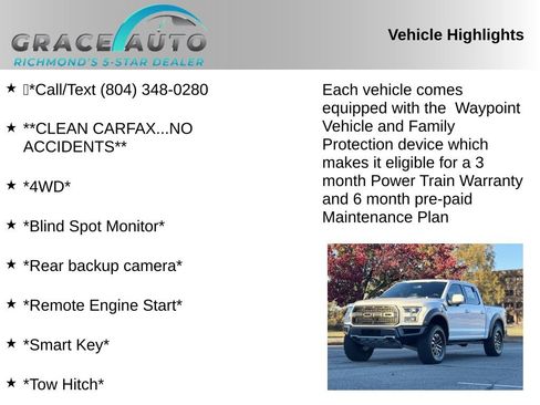 Used 2017 Ford F150 Raptor w/ Equipment Group 802A Luxury image 2