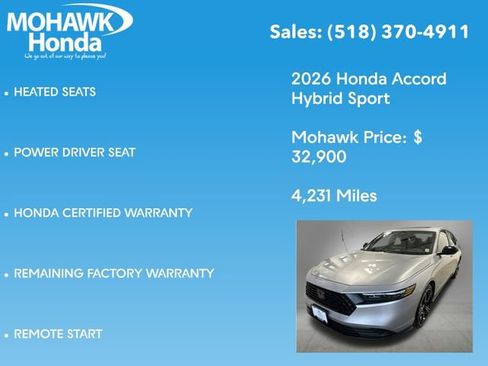 Certified 2026 Honda Accord Sport image 16